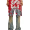 p-eel Logo shorts in destroyed jersey