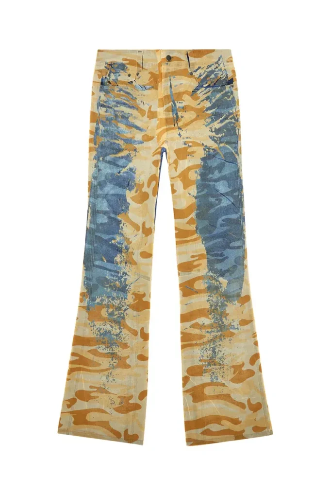 p-fro-dev Camo pants with peel-off muslin