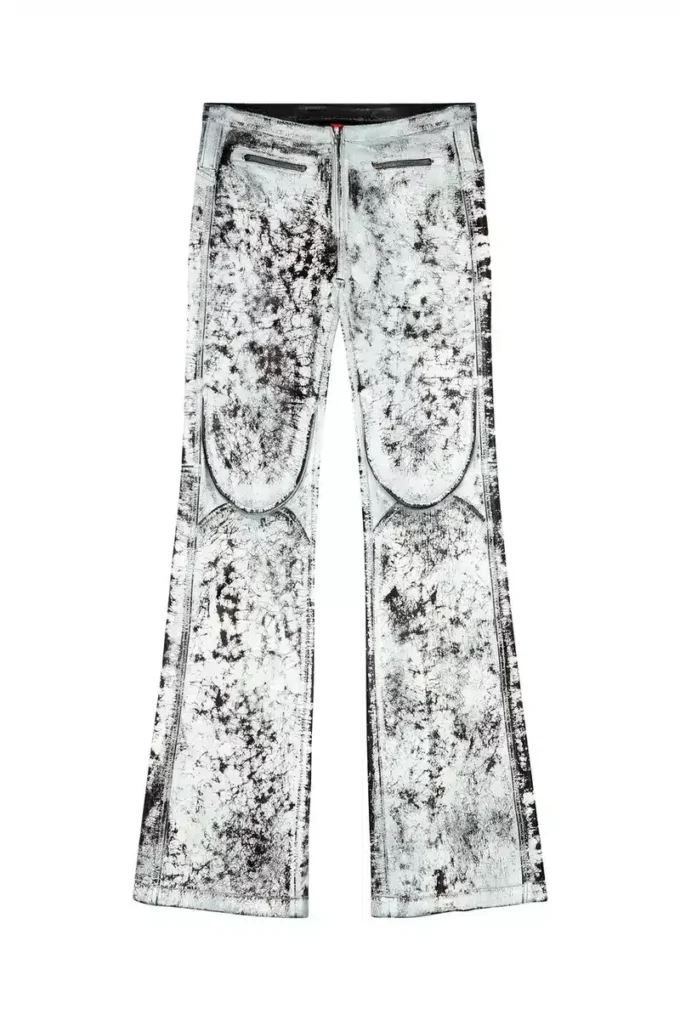 p-gen Treated leather pants
