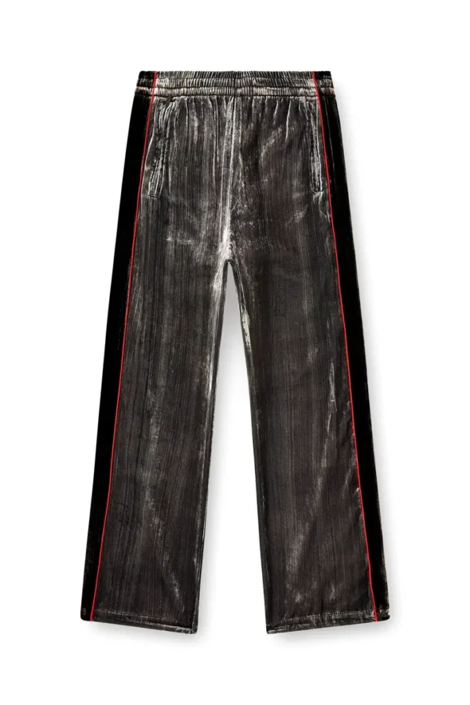 p-hay Track pants in treated velvet