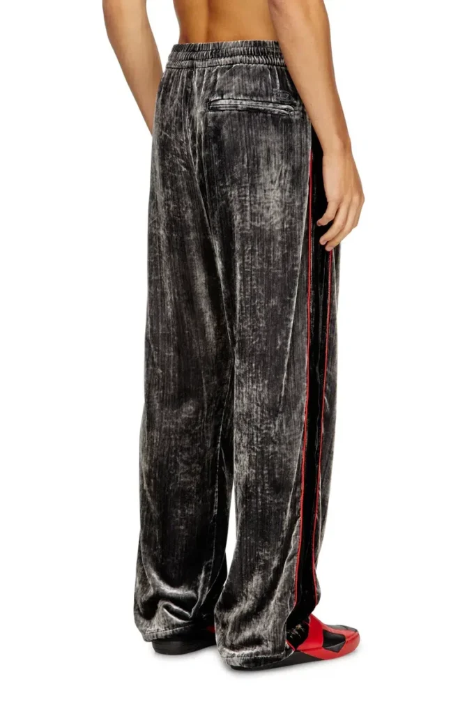 p-hay Track pants in treated velvet