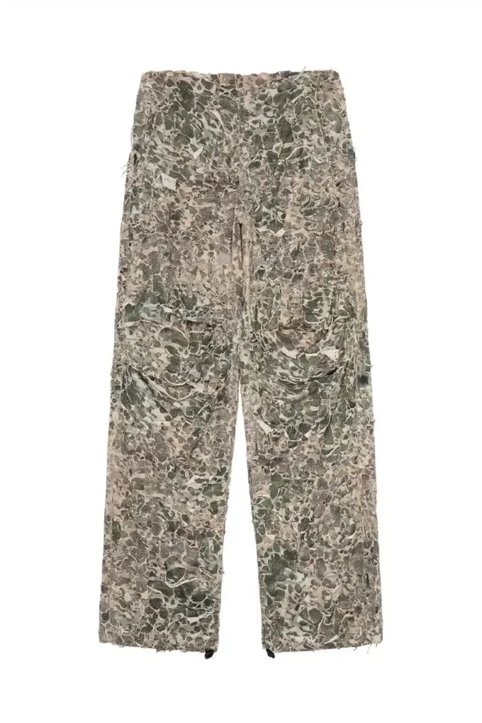 p-hokney Camo pants with destroyed finish