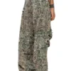 p-hokney Camo pants with destroyed finish