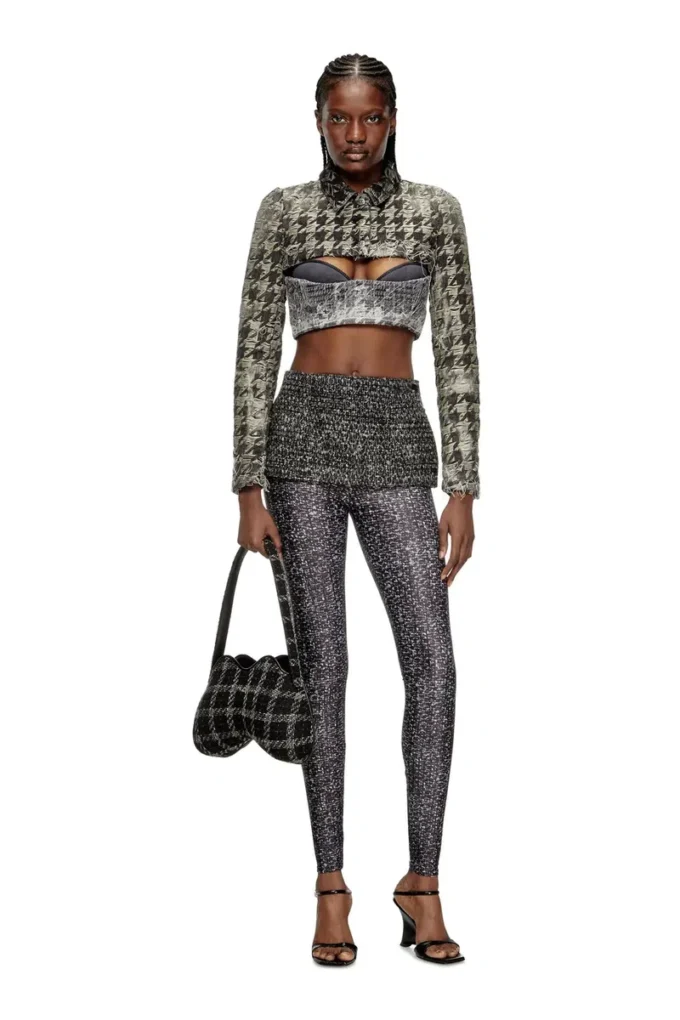 p-hour Bouclé skirt with leggings