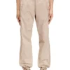 p-iusko-ag Washed nylon pants with side bands