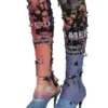 p-koll-dev Destroyed tights with cinema prints
