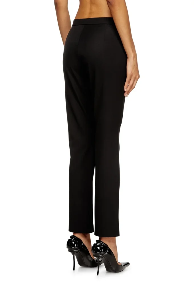 p-lacer-r2 Wool blend pants with welt pockets