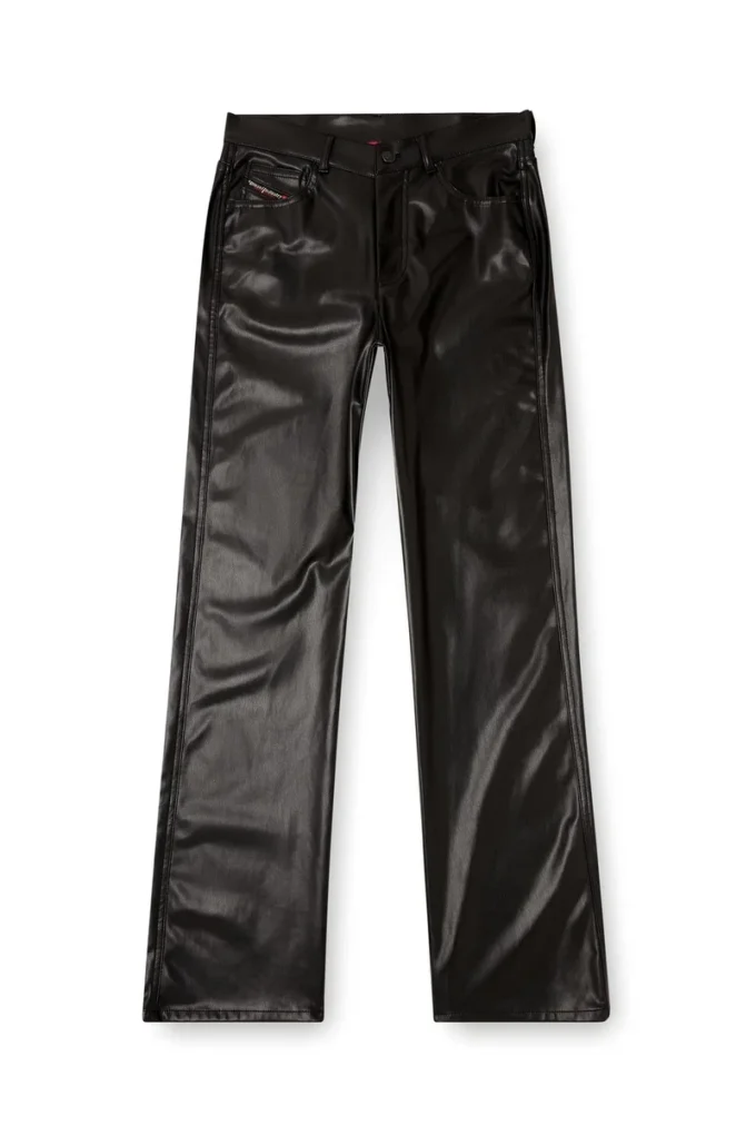 p-lain Five pocket pants in coated fabric