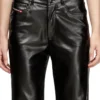 p-lain Five pocket pants in coated fabric