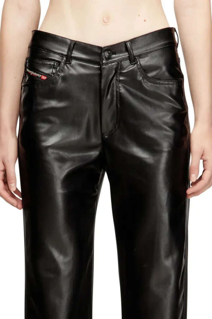 p-lain Five pocket pants in coated fabric