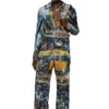 p-leopes-peel Destroyed pants with cinema prints