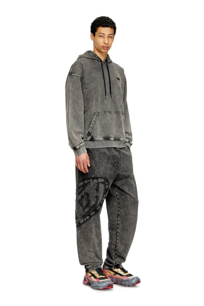 p-marky-den Organic cotton sweatpants with Oval D patch
