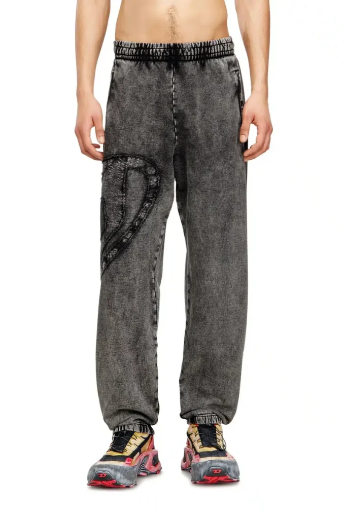 p-marky-den Organic cotton sweatpants with Oval D patch