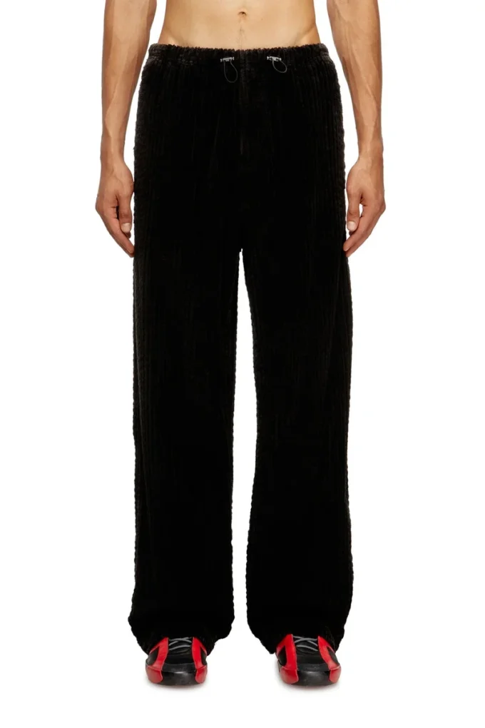p-martial Corduroy pants with drawstring