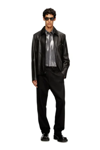 p-owers Wool blend pants with elastic waistband