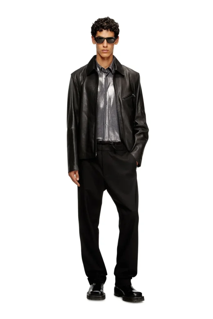 p-owers Wool blend pants with elastic waistband