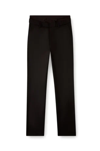p-owers Wool blend pants with elastic waistband
