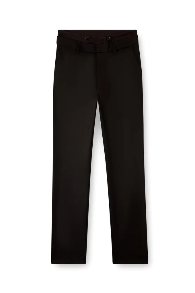 p-owers Wool blend pants with elastic waistband