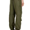 p-stitch Cotton cargo pants with side bands