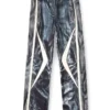 p-theck-bmcz Biker-trompe l’oeil satin track pants