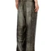 p-theck-lkct Elasticated pants in denim-look viscose