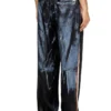 p-thecks-nman Viscose trousers with biker print