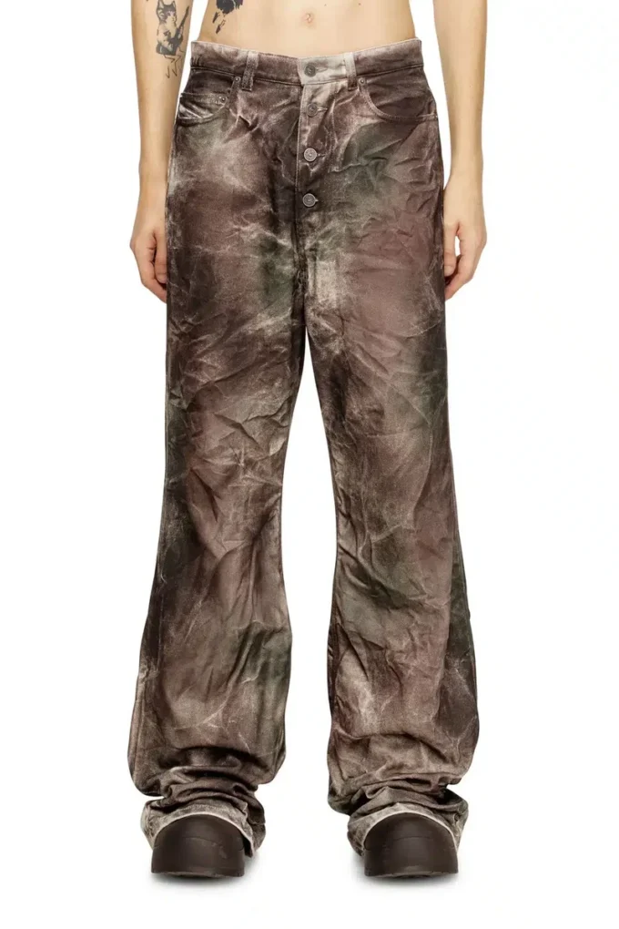 p-thug-pant Pants in crinkled camo canvas