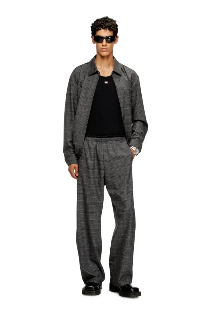 p-tilson Wool pants with a drawstring waist
