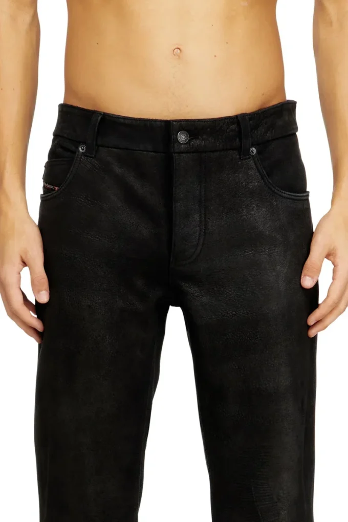 p-vyll-dmbi Jean-cut leather pants