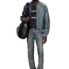p-vyll-qmbw Jean-cut leather pants