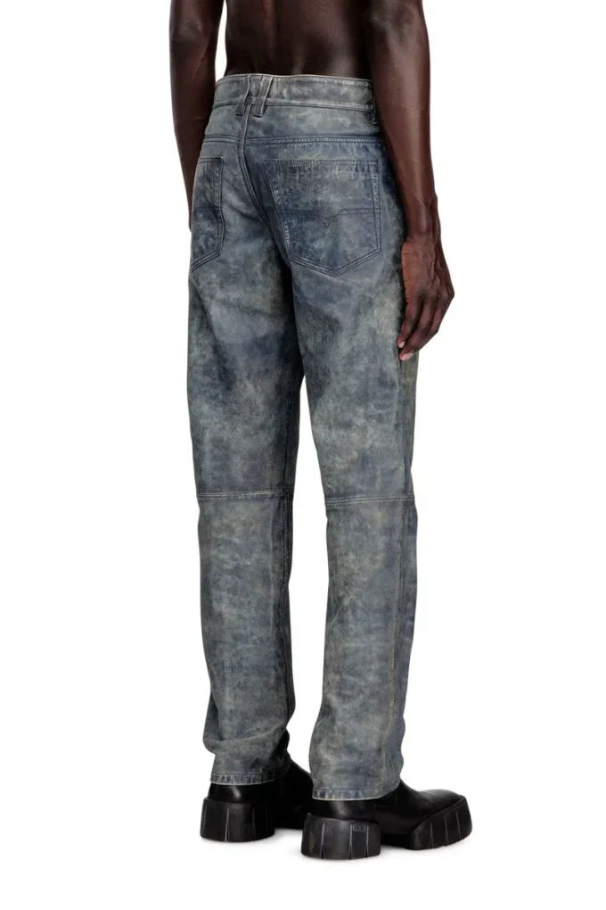 p-vyll-qmbw Jean-cut leather pants