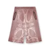 p-warky-short Waffle shorts with medieval print