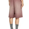 p-warky-short Waffle shorts with medieval print