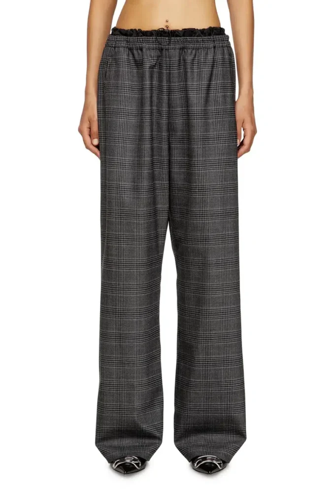 p-yrite Wool pants with welt pockets