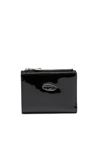 play bi-fold zip ii Small wallet in glossy leather