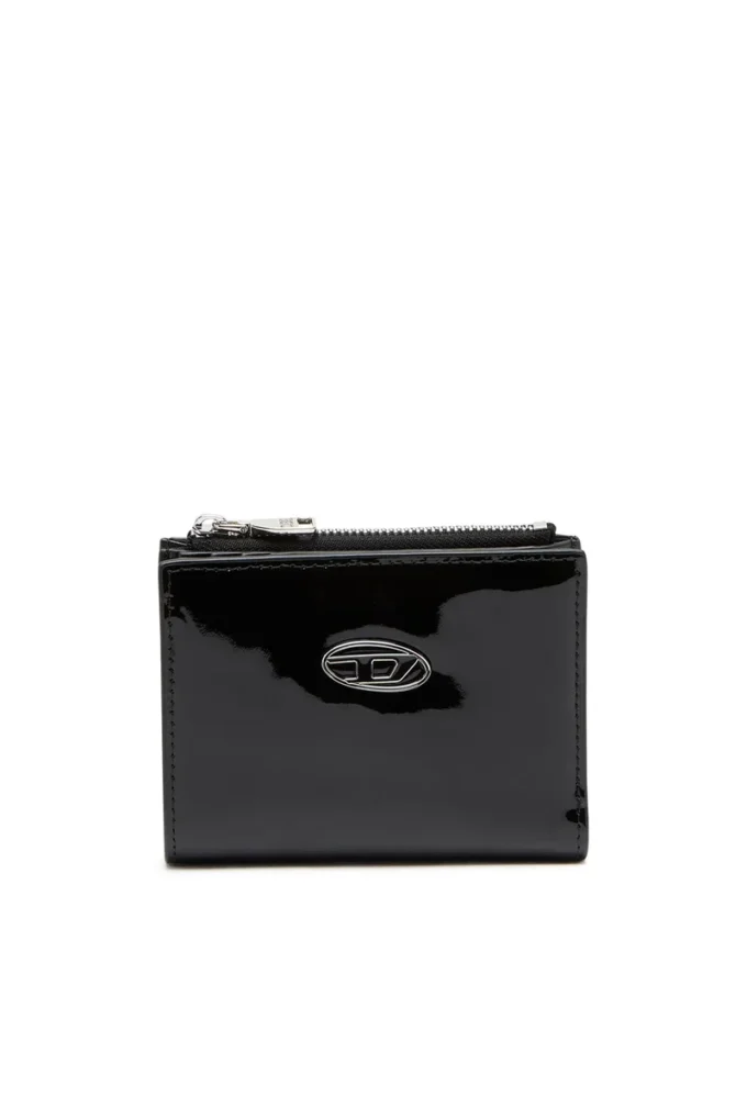 play bi-fold zip ii Small wallet in glossy leather