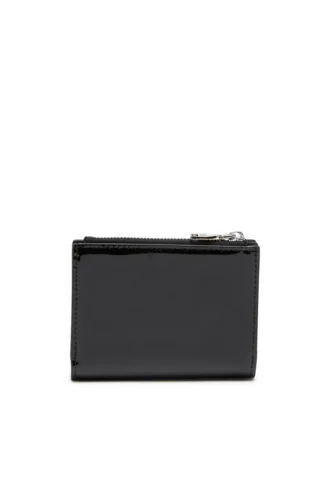 play bi-fold zip ii Small wallet in glossy leather