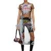 play crossbody Play-Shoulder bag in printed glossy PU