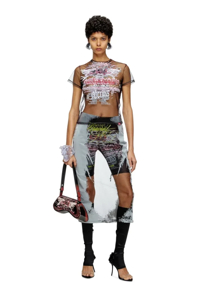 play crossbody Play-Shoulder bag in printed glossy PU