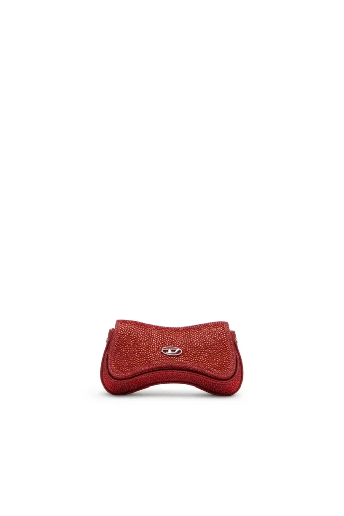 play crossbody xs Play-Mini crossbody bag in crystal Lurex
