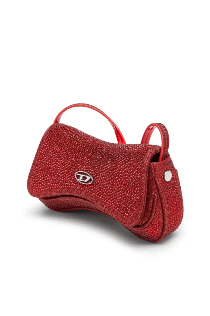 play crossbody xs Play-Mini crossbody bag in crystal Lurex