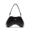 play shoulder Play-Semi gloss leather shoulder bag