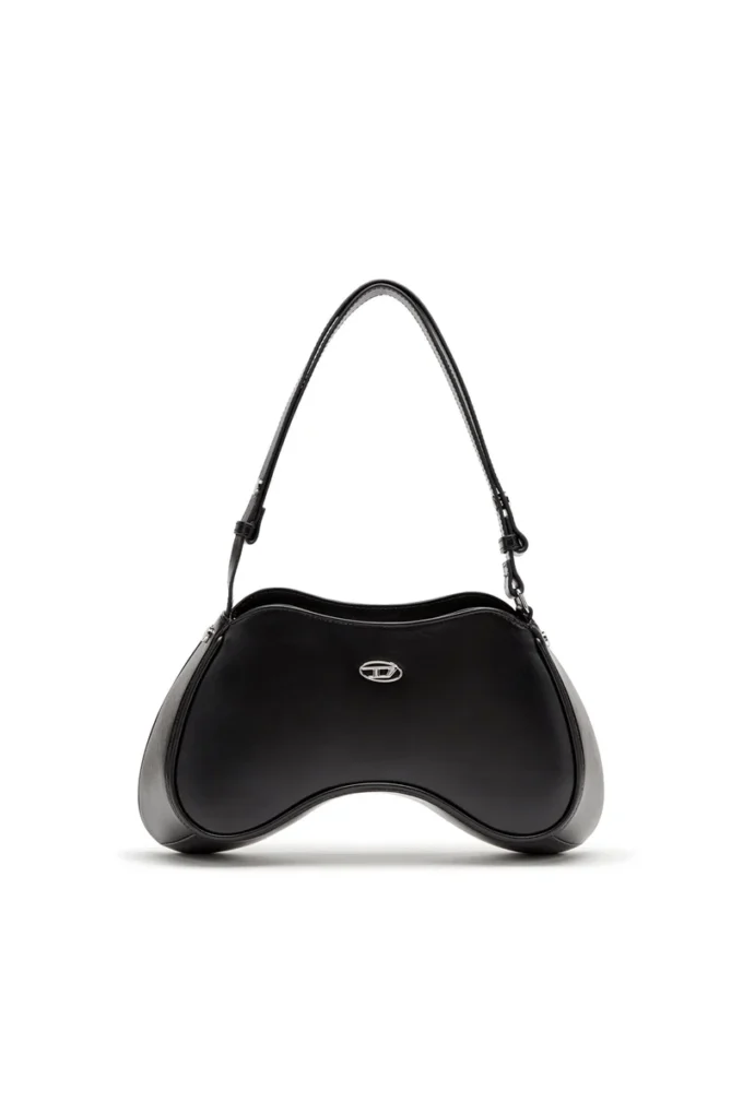 play shoulder Play-Semi gloss leather shoulder bag