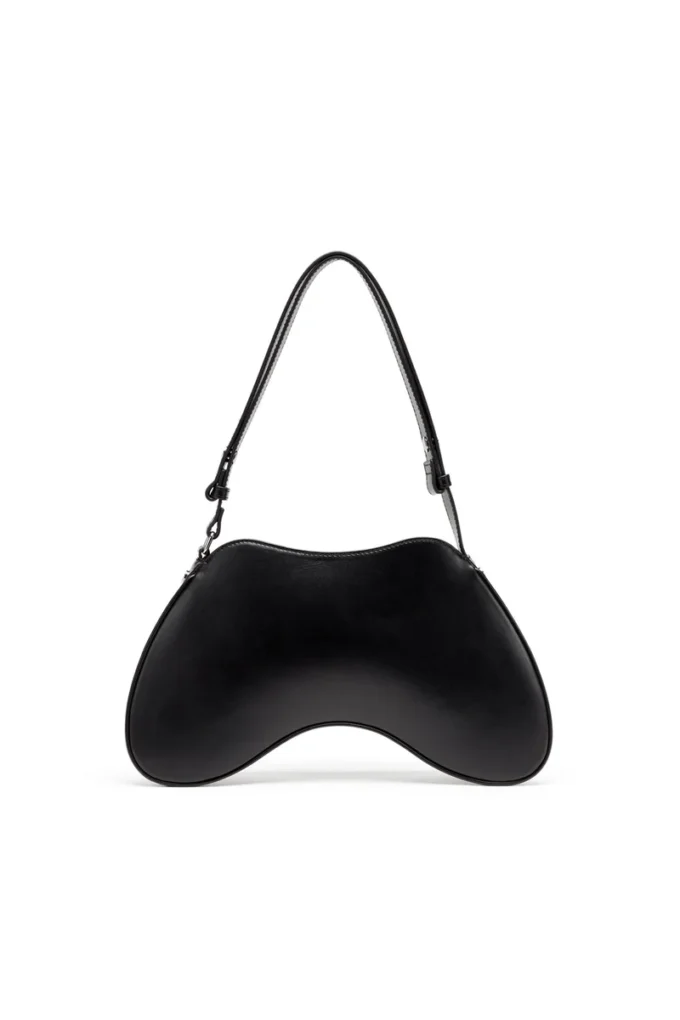 play shoulder Play-Semi gloss leather shoulder bag