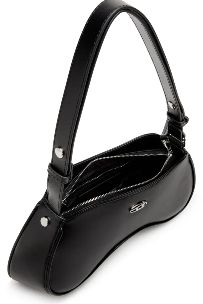 play shoulder Play-Semi gloss leather shoulder bag