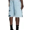 pr-d-rixford-s Denim shorts with faded print