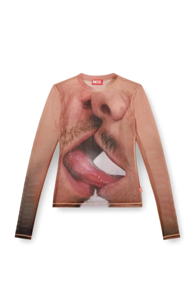 pr-t-sielar-tom25-1 Long-sleeve top in printed technical mesh