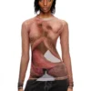 pr-t-sielar-tom25-1 Long-sleeve top in printed technical mesh