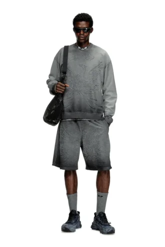 s-aron Faded sweatshirt with devoré Phoenix logo