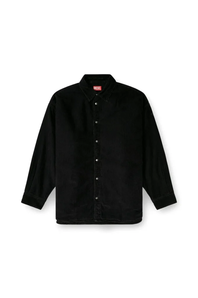 s-baggy-padd-hgbk Cotton shirt with Oval D embroidery